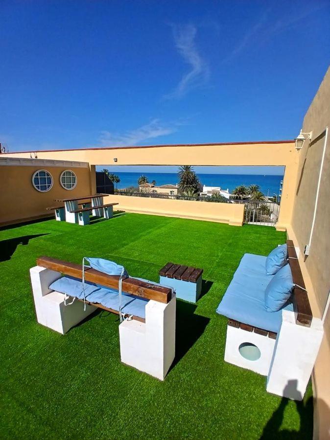 Penthouse 80Qm, Zusaetzlich 80 Qm Private Terrasse, 60 M Zum Strand デニア エクステリア 写真