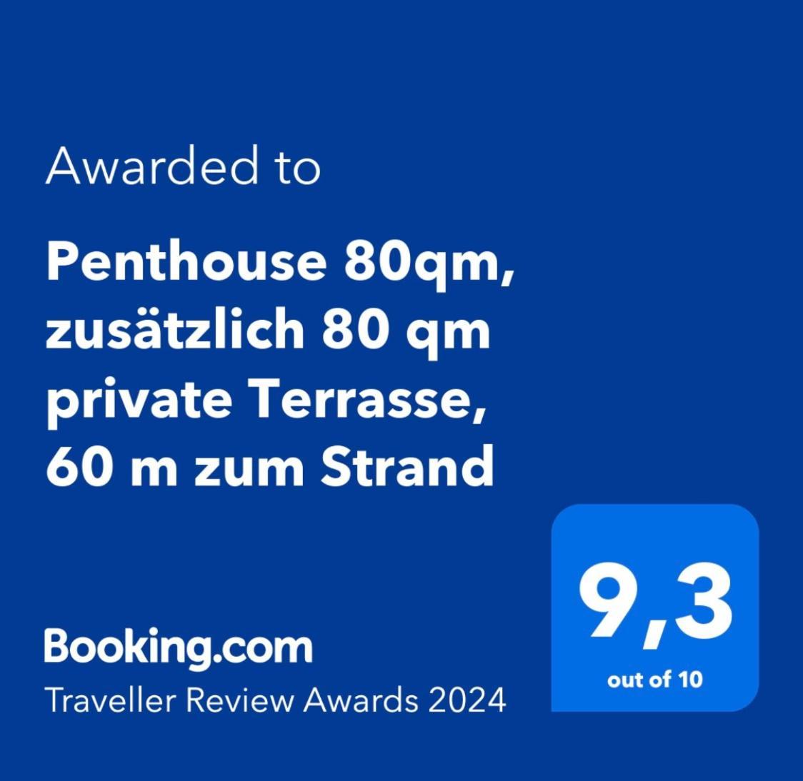 Penthouse 80Qm, Zusaetzlich 80 Qm Private Terrasse, 60 M Zum Strand デニア エクステリア 写真
